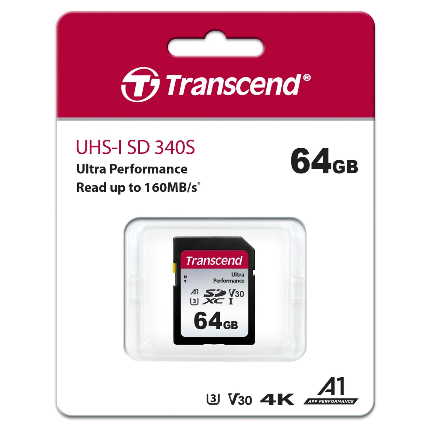 Transcend SDXC 340S 64GB Class 10 UHS-I U3 A2 V30