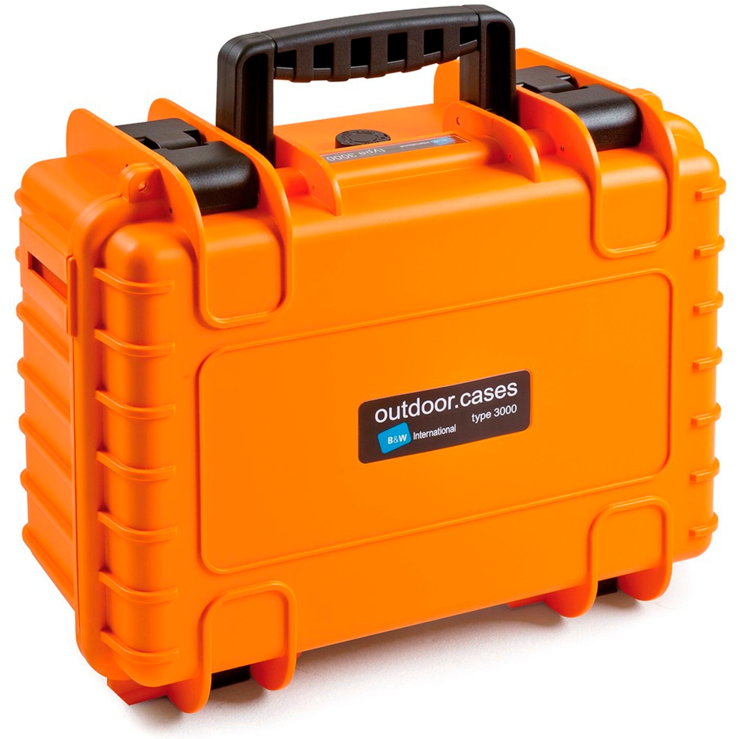 B&W Outdoor Case Type 3000 orange with foam insert