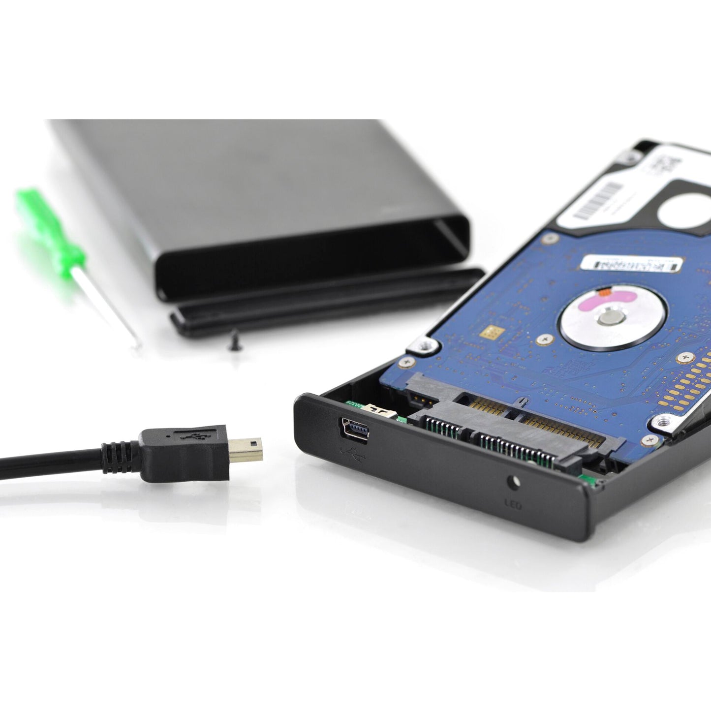 DIGITUS 25 SDD/HDD Housing SATA I-II - USB 2.0