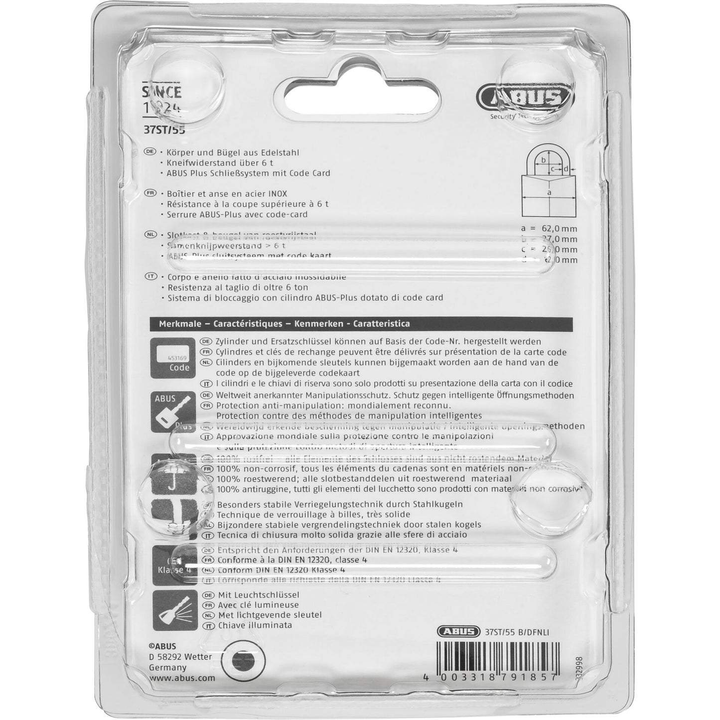 ABUS Granit 37ST/55 SL 10