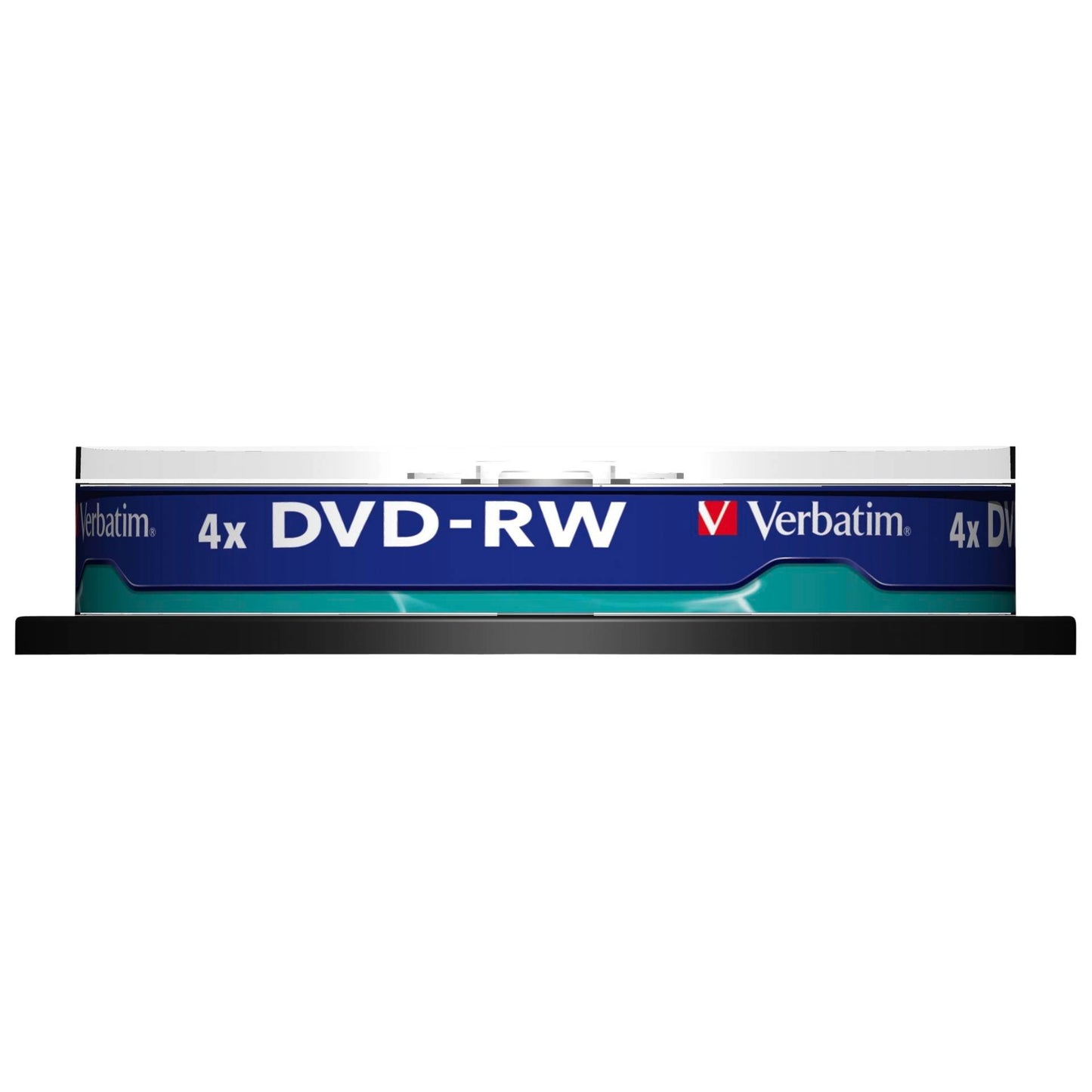 1x10 Verbatim DVD-RW 4,7GB 4x Speed, matte silver Cakebox