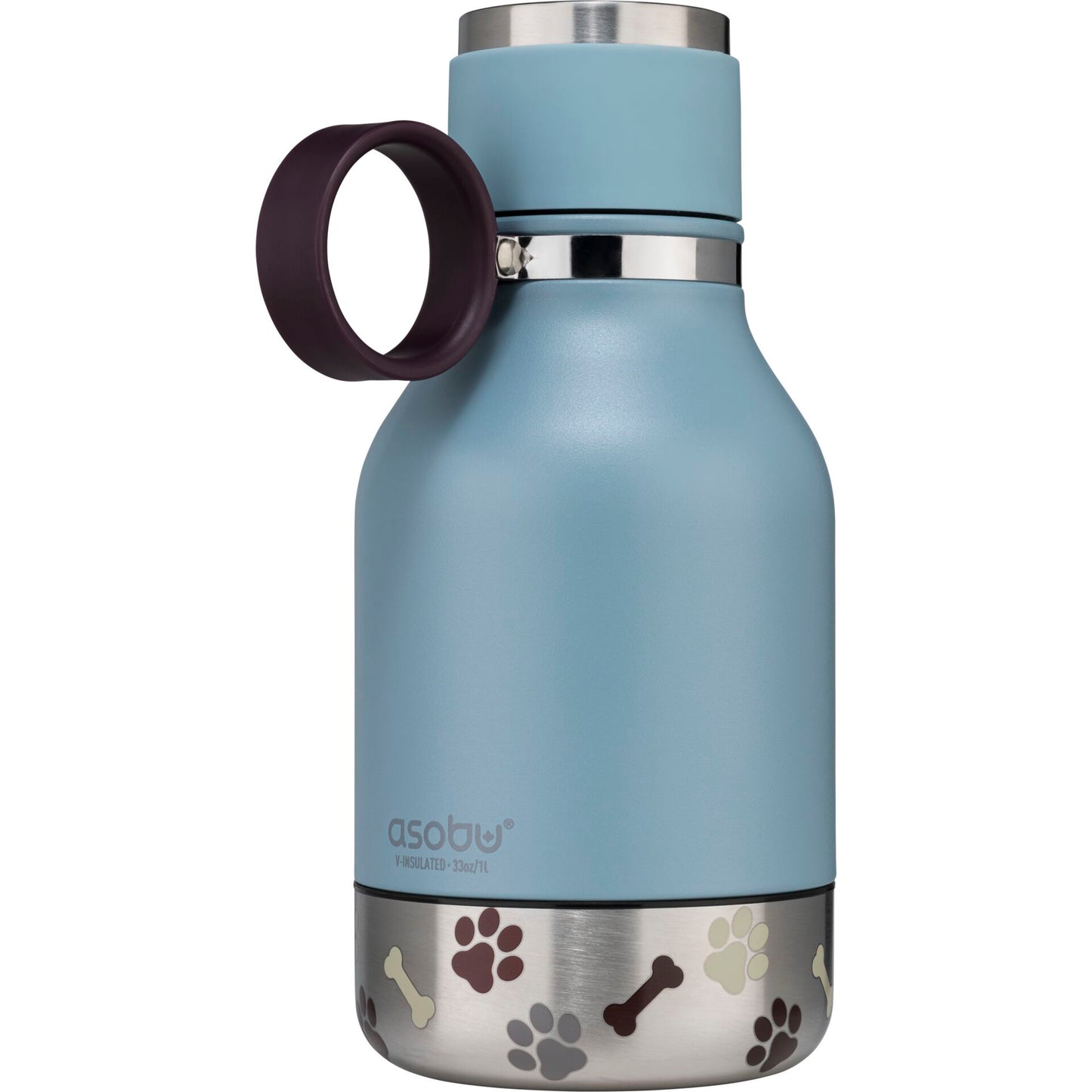 Asobu Dog Bowl Bottle Blue, 0.975 L