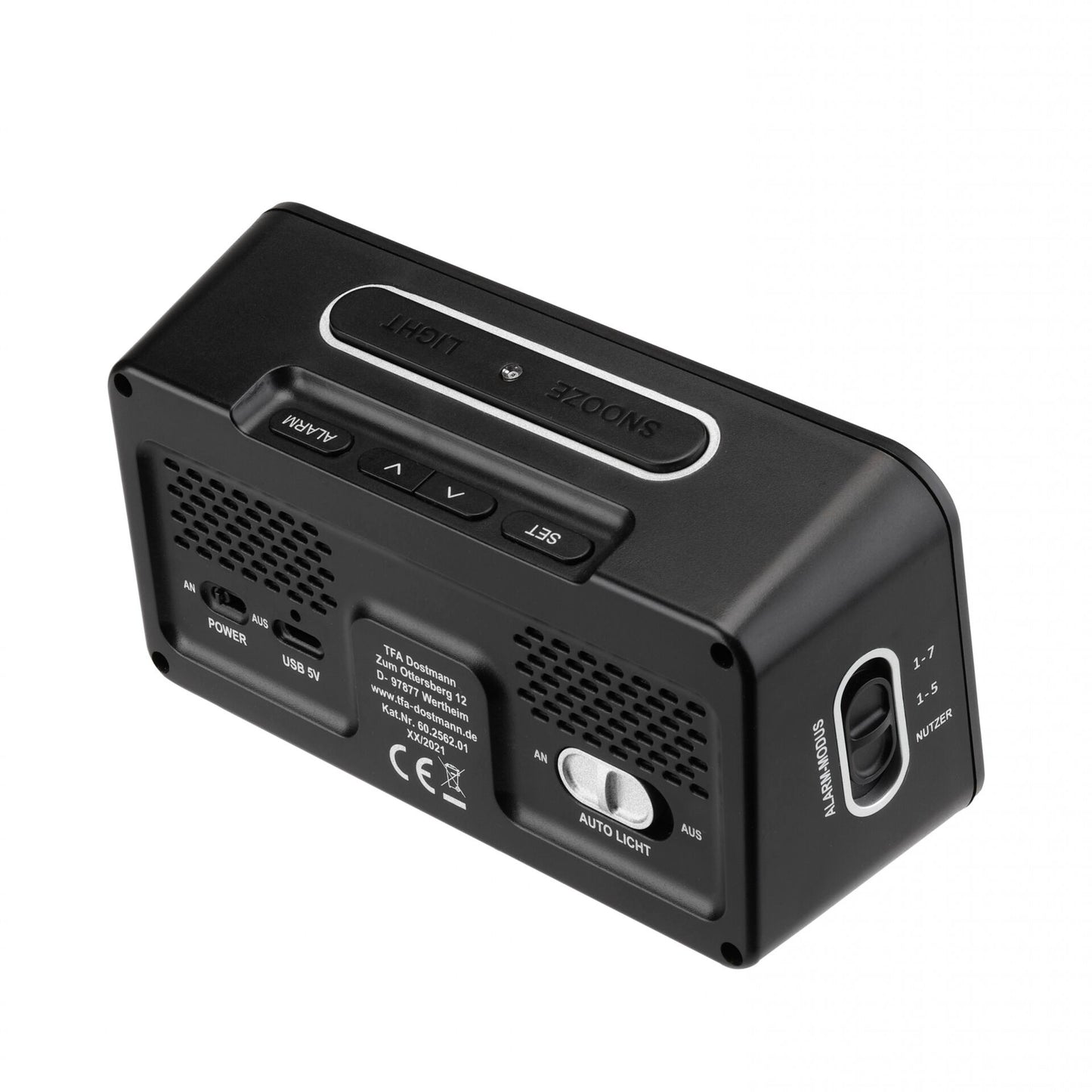 TFA 60.2562.01 Digital Radio Alarm Clock w. Room Clima BOXX2