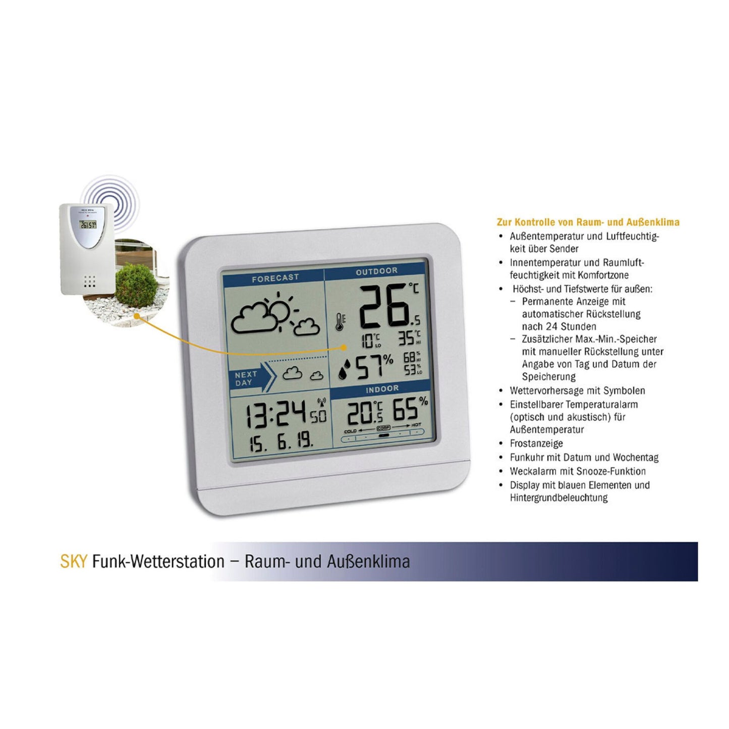 TFA 35.1152.02 SKY Radio Weather Station