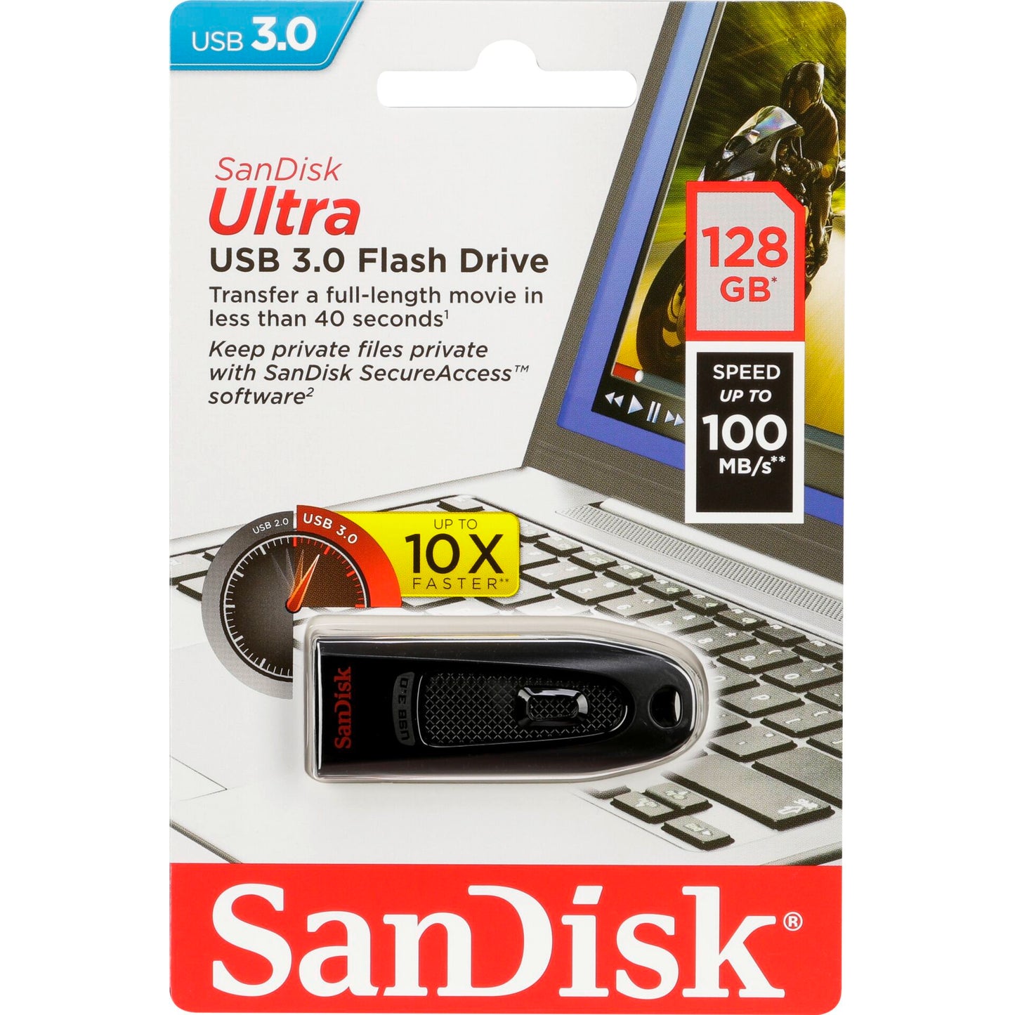 SanDisk Ultra USB 3.0 128GB up to 100MB/s SDCZ48-128G-U46