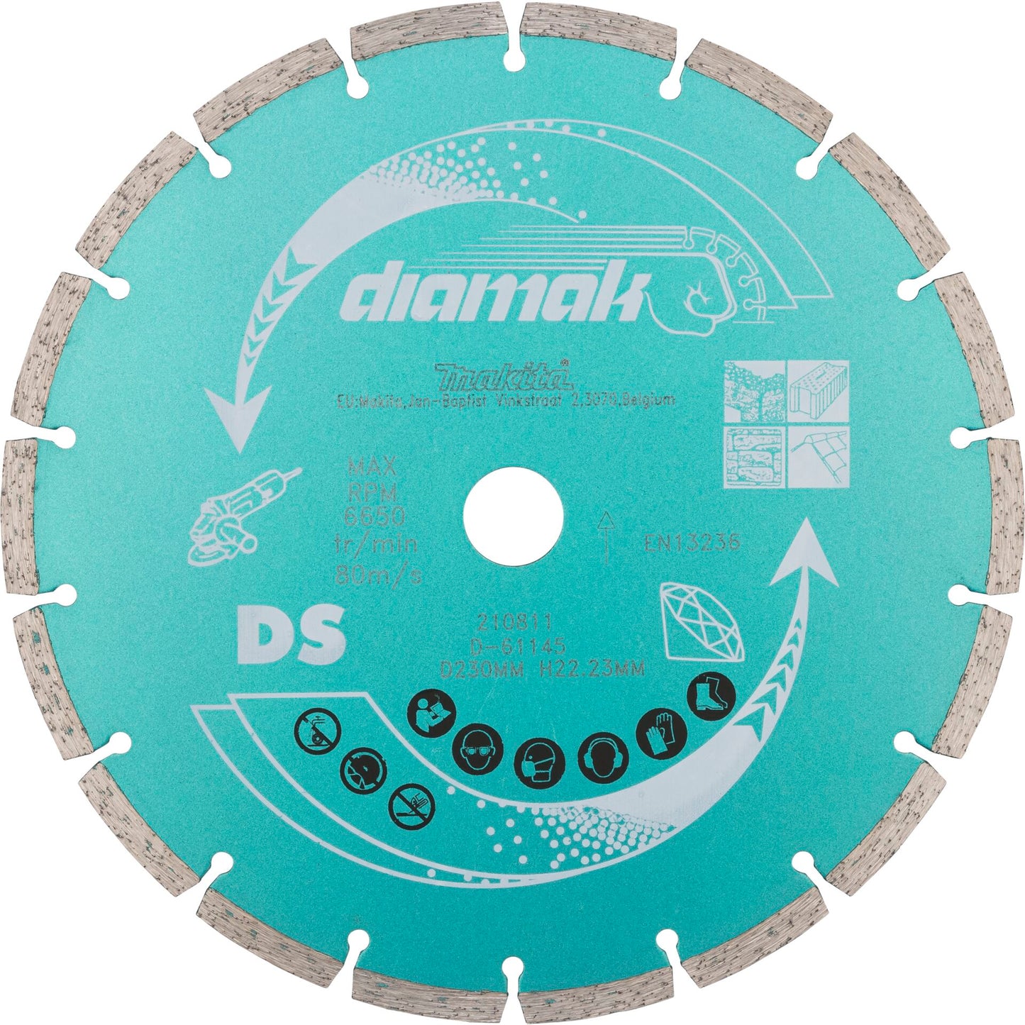 Makita D-61145        DIAMAK Diamond Wheel 230x22,23