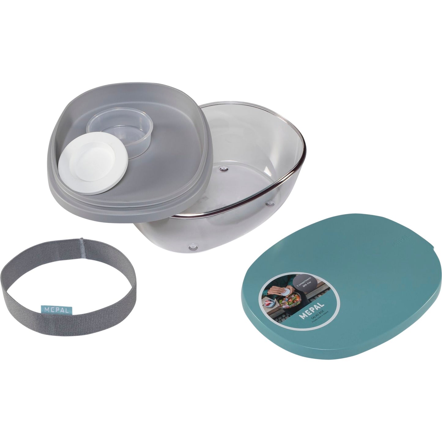 Mepal Salad Box Ellipse - Nordic Green