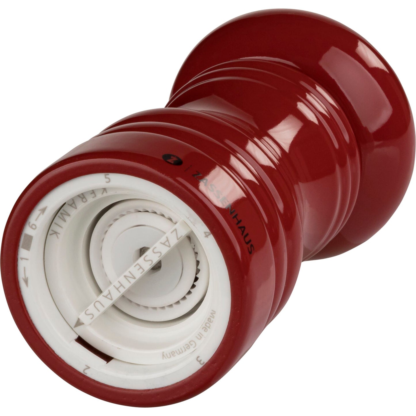 Zassenhaus salt mill BERLIN red, 12 cm