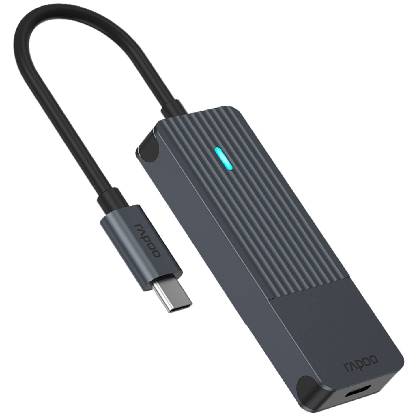 Rapoo USB-C Hub grey USB-C to USB-A and USB-C