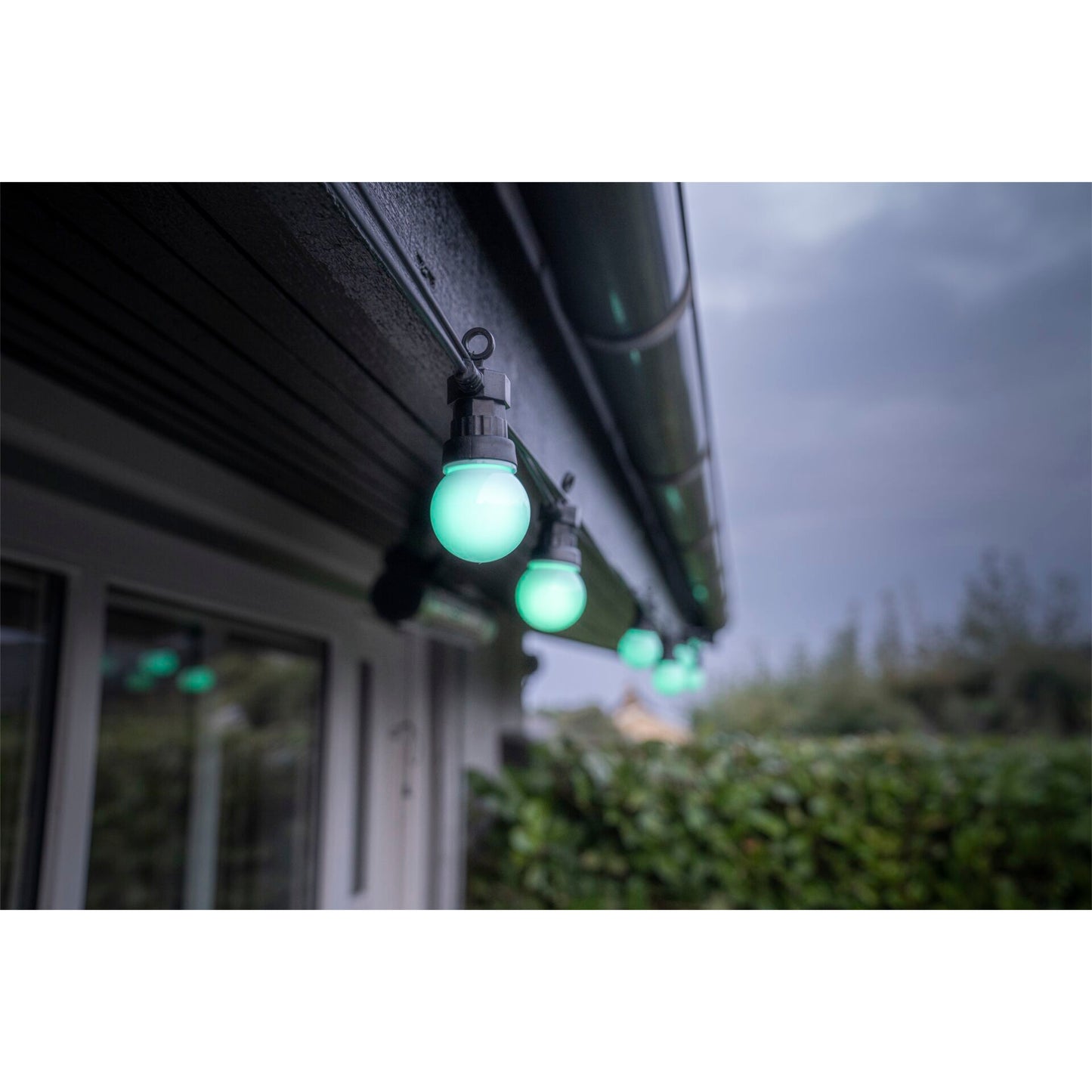 LBM 14m Smart Outdoor Light Chain - 15 x Globe 5cm