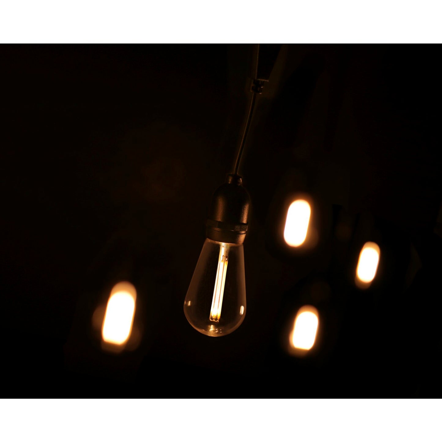LBM 10m Smart Outdoor Light Chain - 10 x Globe Vintage