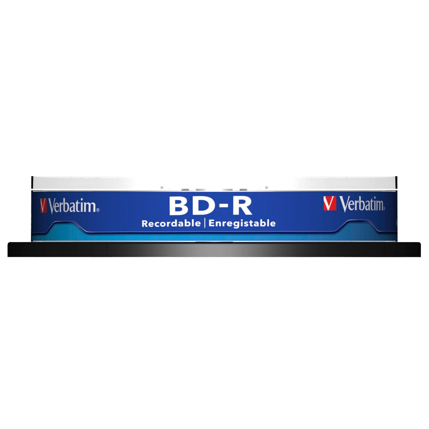 1x10 Verbatim BD-R Blu-Ray 25GB 6x Speed, white blue Cakebox
