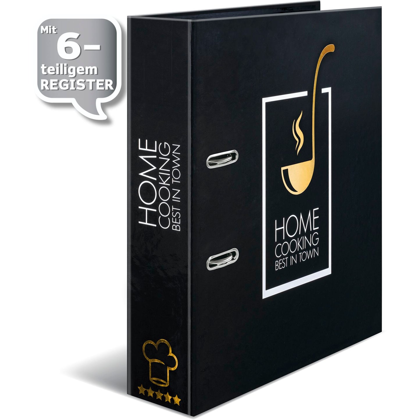 Herma Recipe Folder black Home Cooking DIN A4 19668