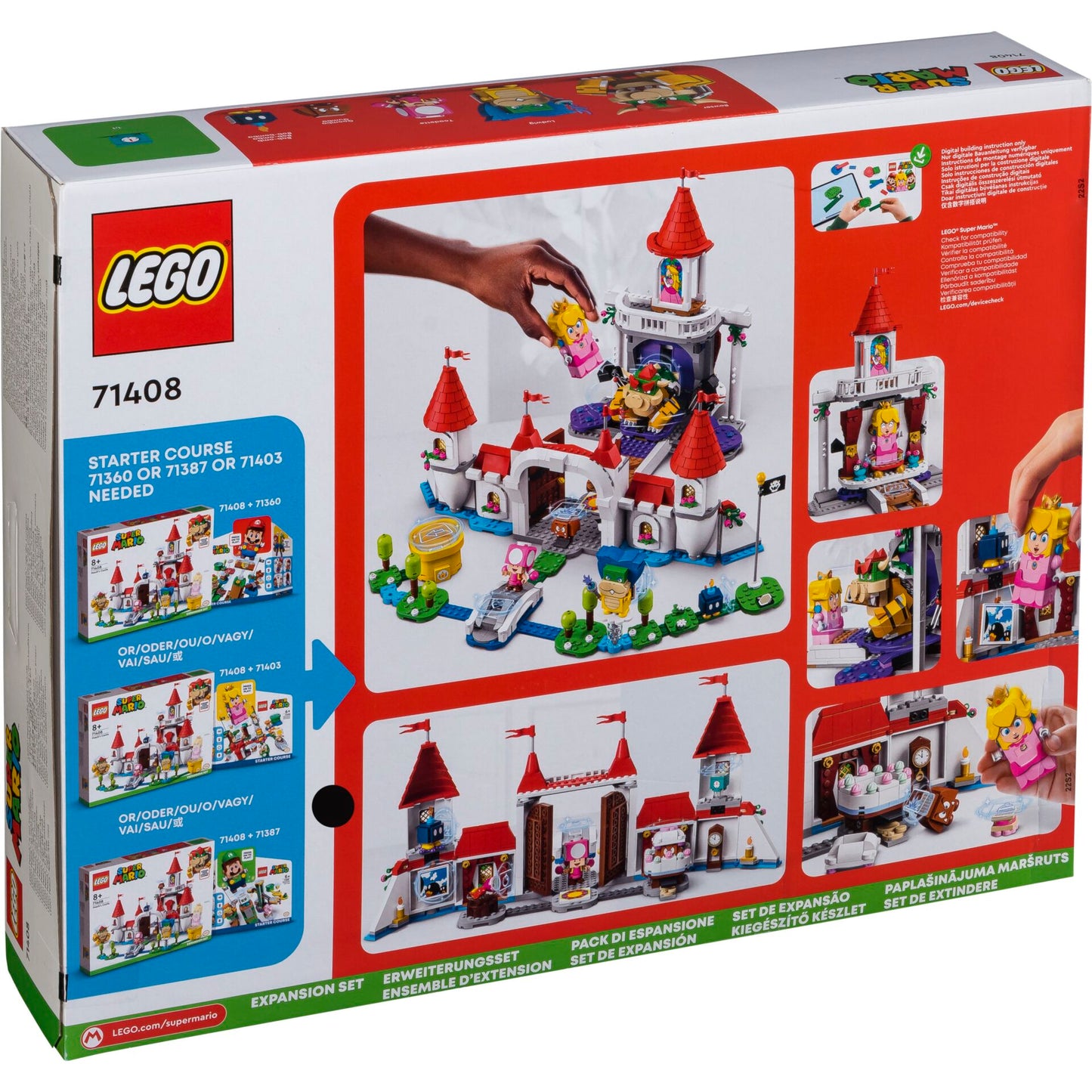 LEGO Super Mario 71408 Peach's Castle Expansion Set