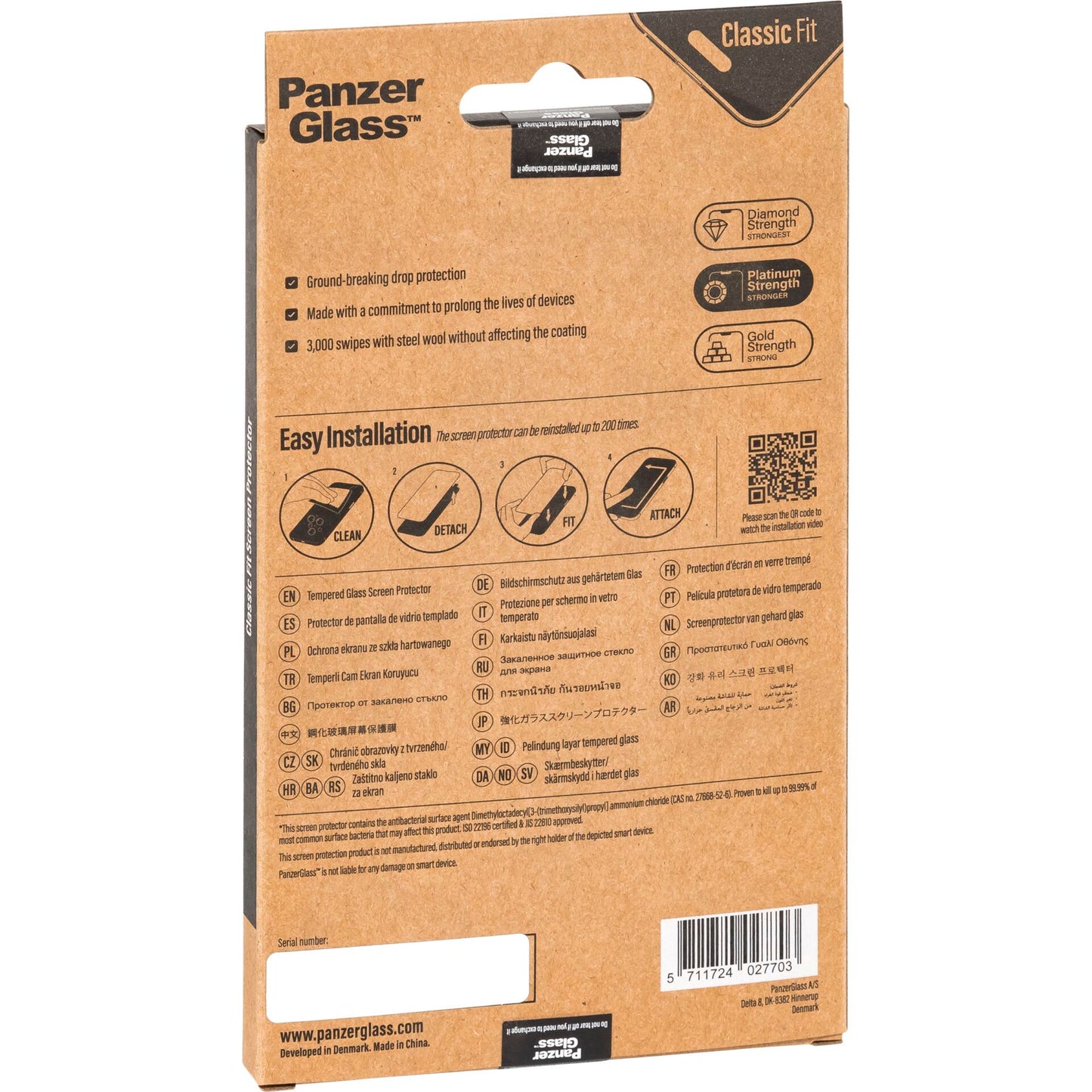 PanzerGlass Screen Protector Classic Fit iPhone 14 Pro Max