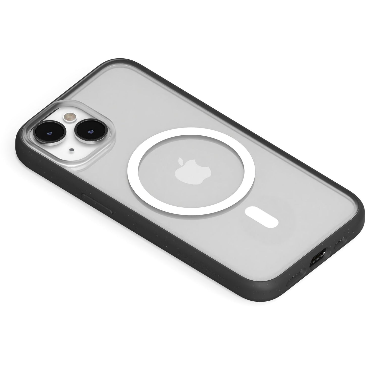 Woodcessories Clear Case MagSafe Black iPhone 14 Plus