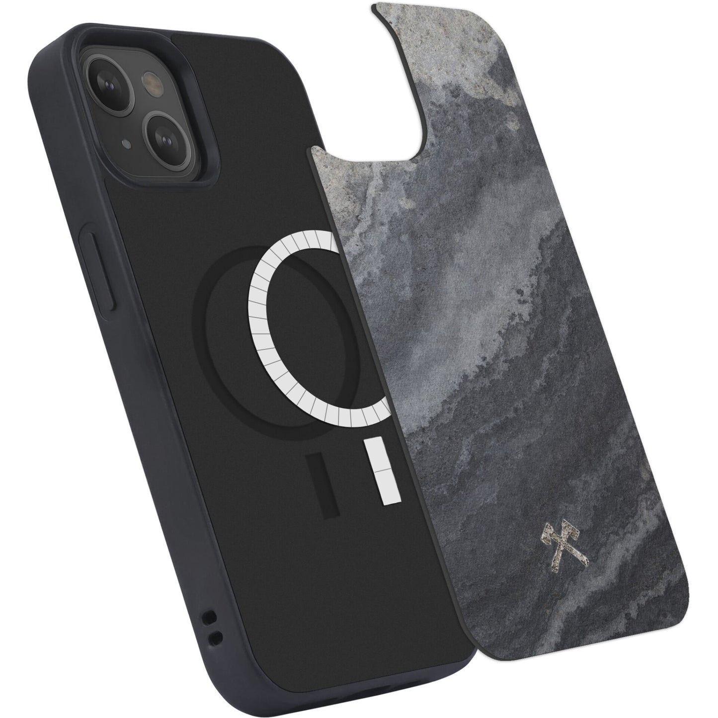 Woodcessories Bumper Case MagSafe Camo Gray iPhone 14 Plus