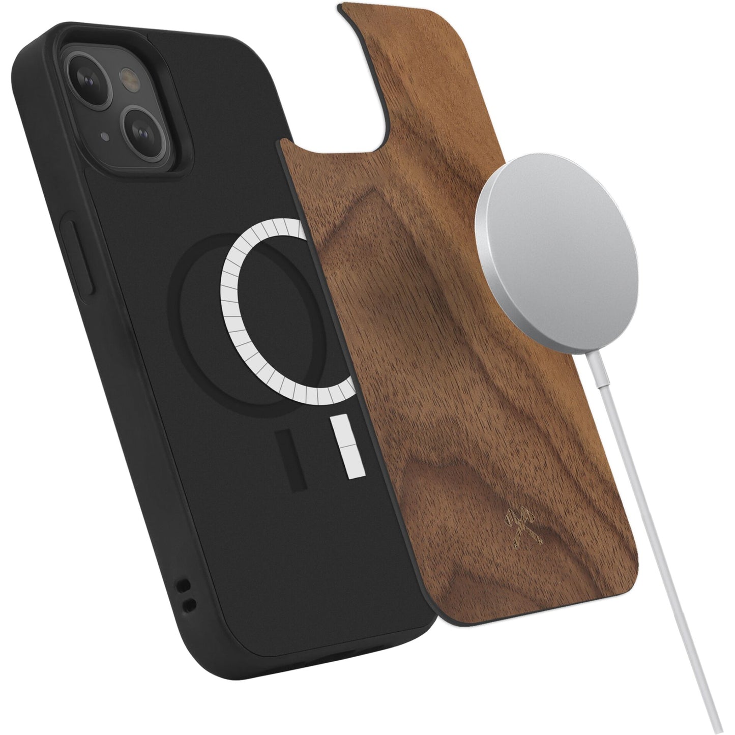 Woodcessories Bumper Case MagSafe Walnut iPhone 14 Plus