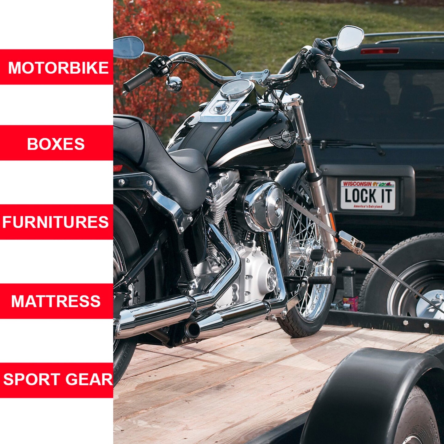 Master Lock Ratchet tie-down Strap 5m blue 4365EURDAT