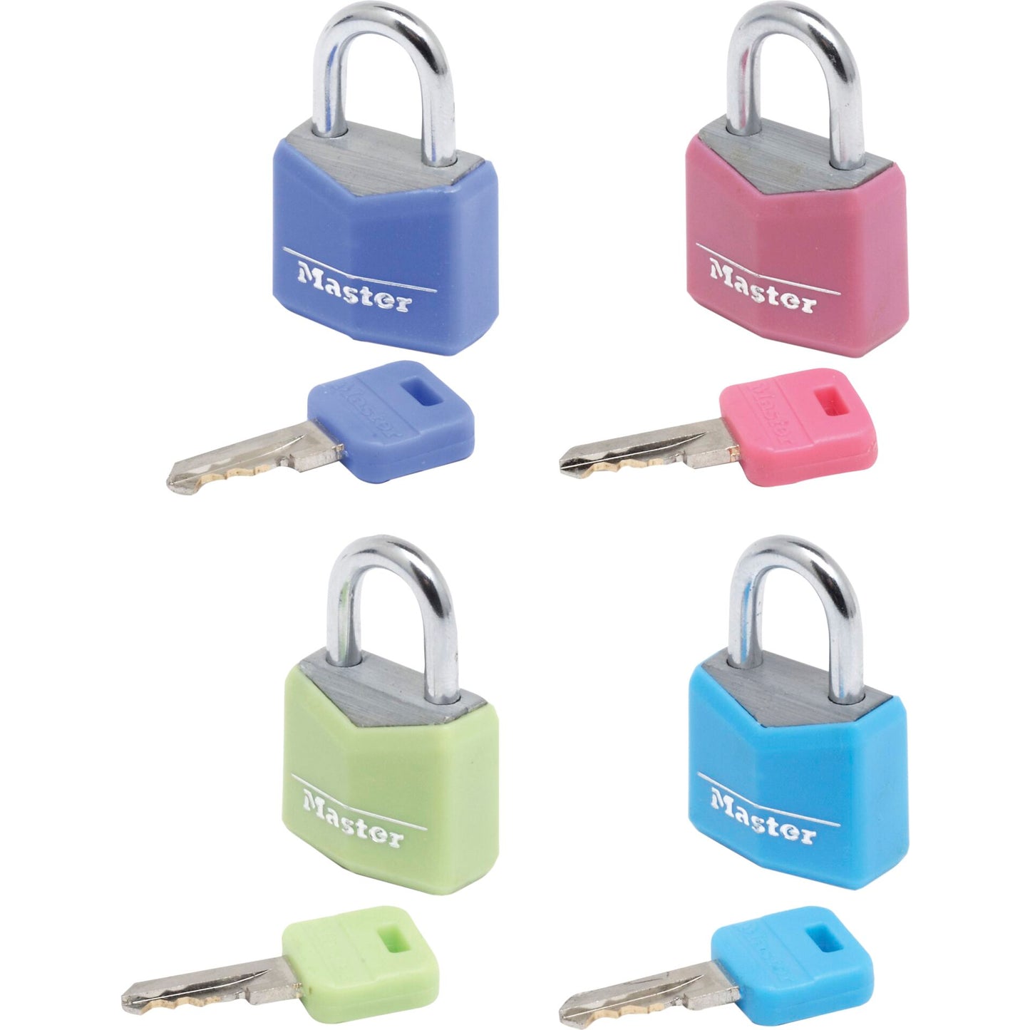 Master Lock 4 Padlocks 20mm 9120EURQCOLNOP