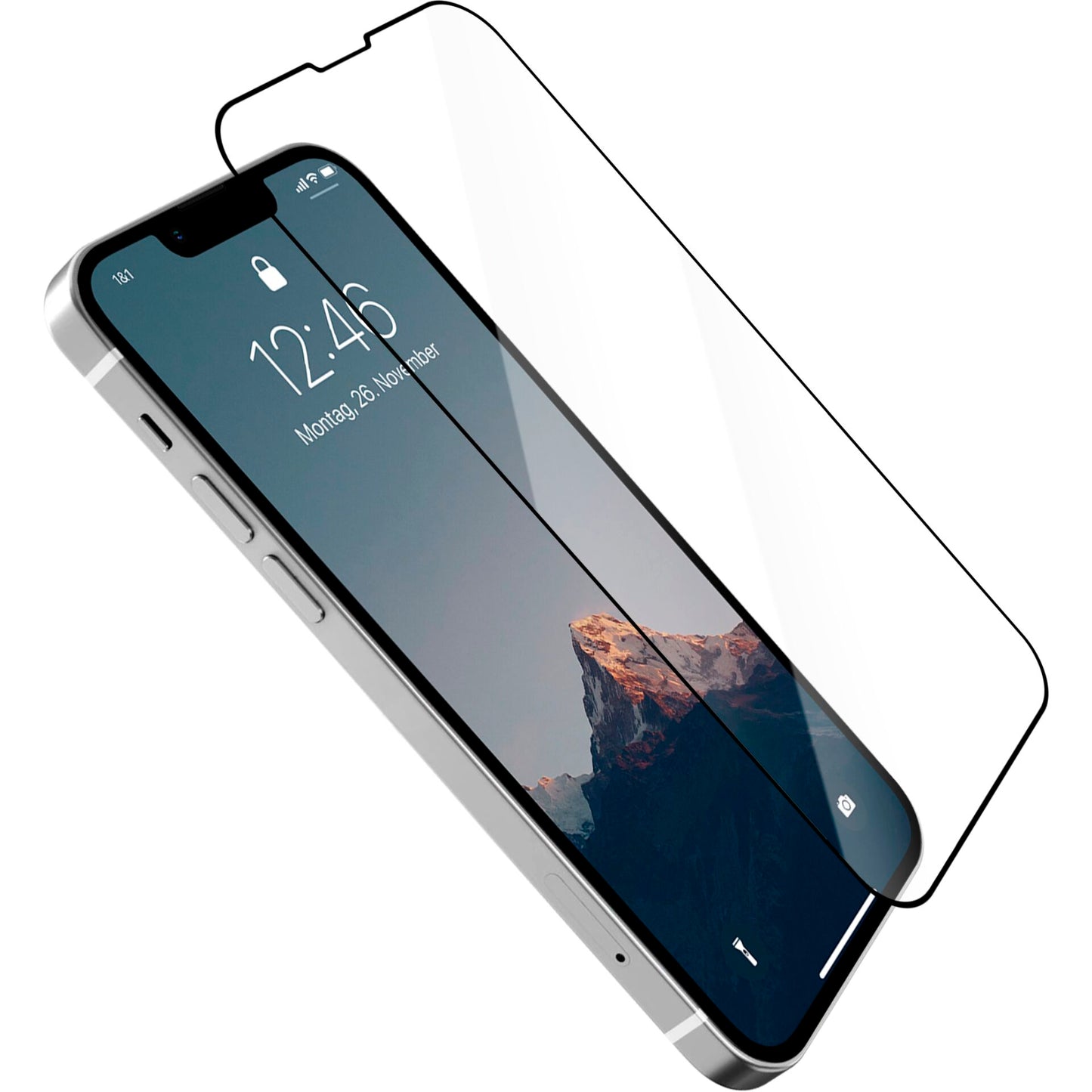 Woodcessories 3D Premium Black Temp. Gla.iPhone 14Plus 13ProMax