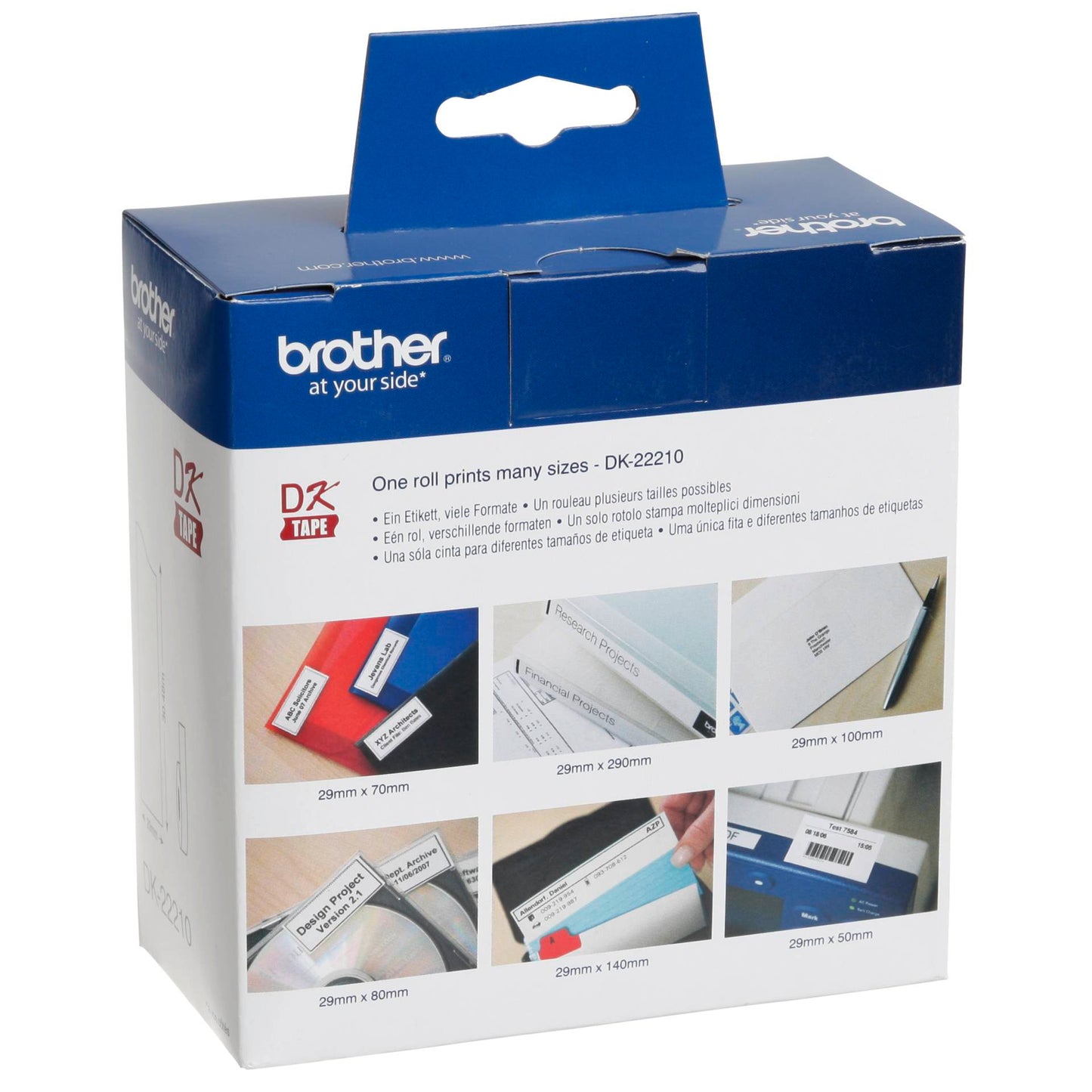 Brother Continuous Paper Tape white, 30,48 m x 29 mm DK-22210