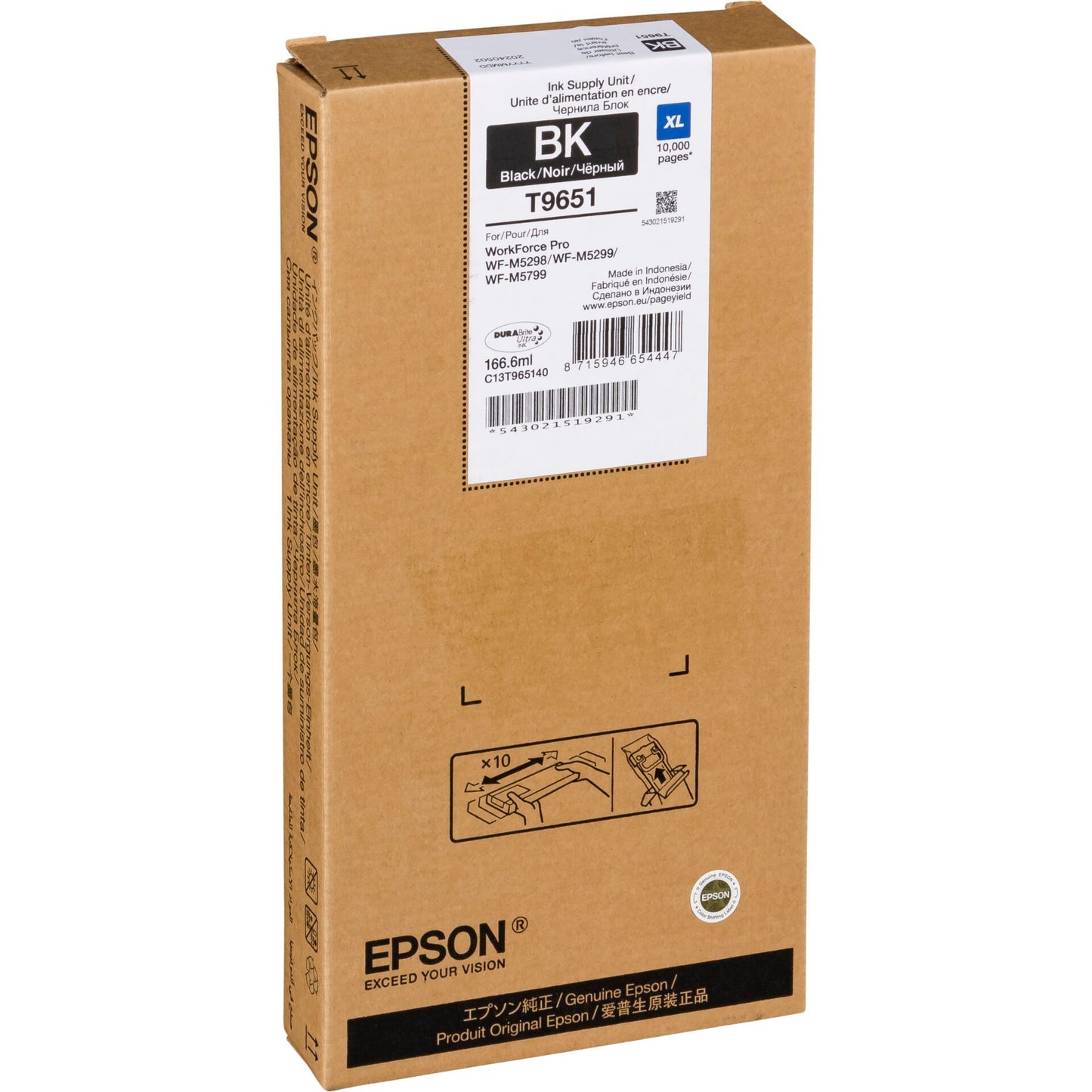 Epson WF-C5xxx Series Ink Cartridge XL black T 9651