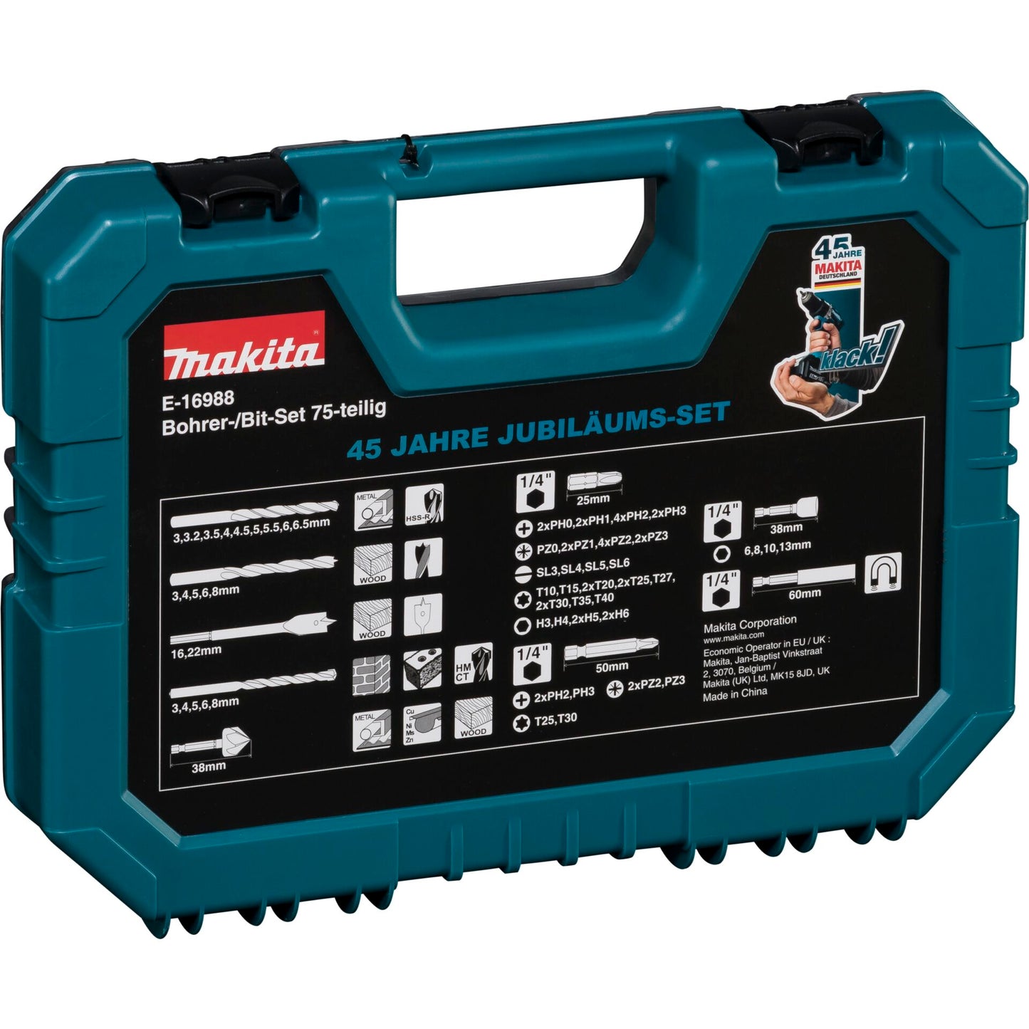 Makita E-16988 Drill Bit Set 75 pcs.
