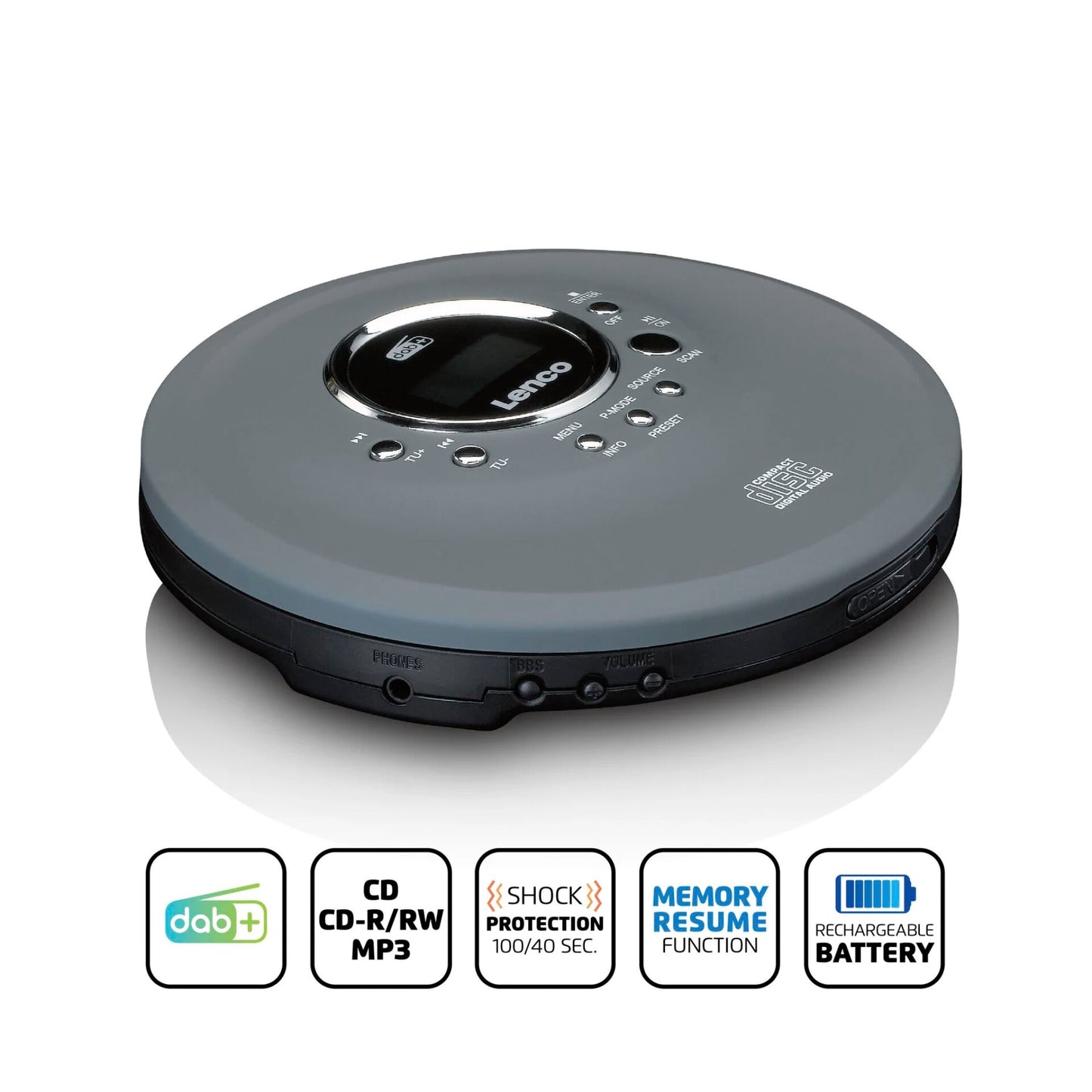 Lenco CD-400 grey