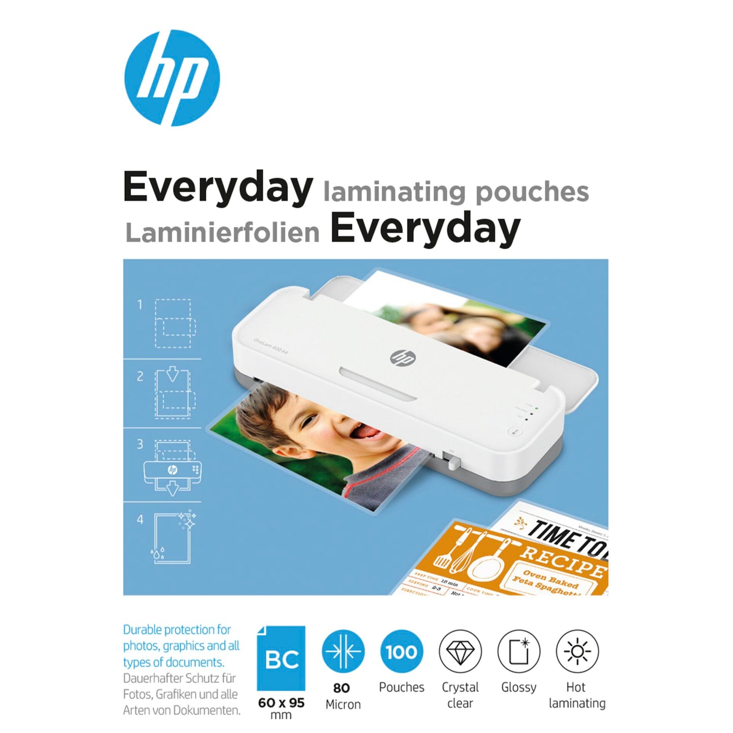 HP Everyday Laminating Visit 80 Micron, 100 pcs.