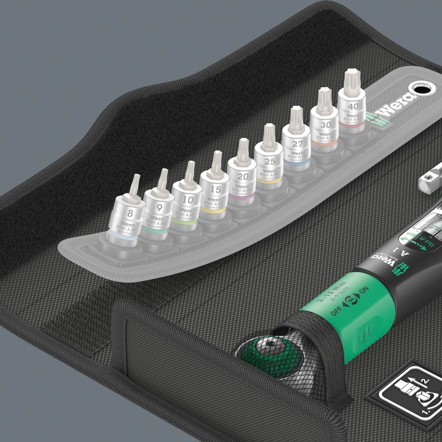 Wera Safe-Torque A 1 Set 1 1/4 Square, 2-12 Nm