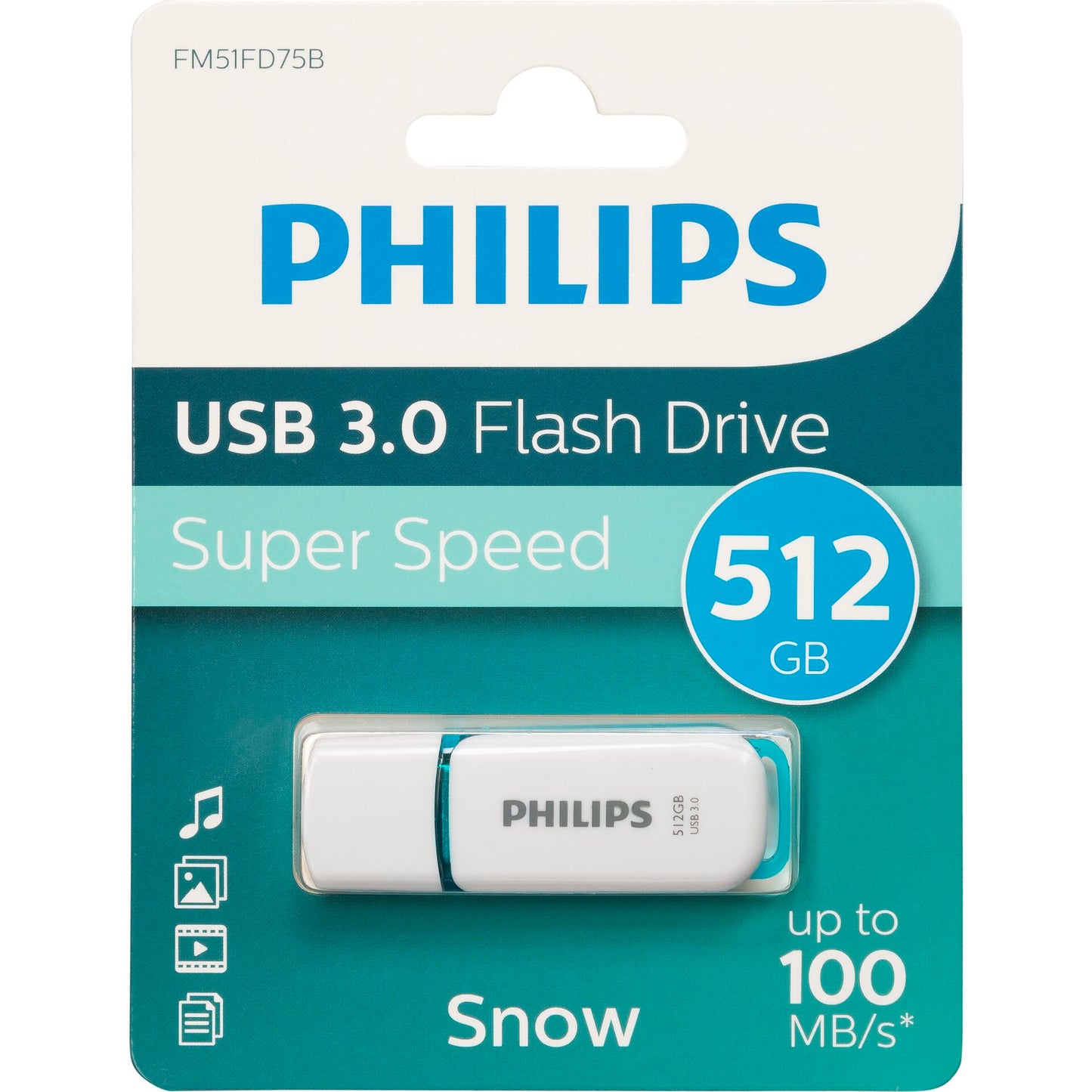 Philips USB 3.0 512GB Snow Edition Spring Green