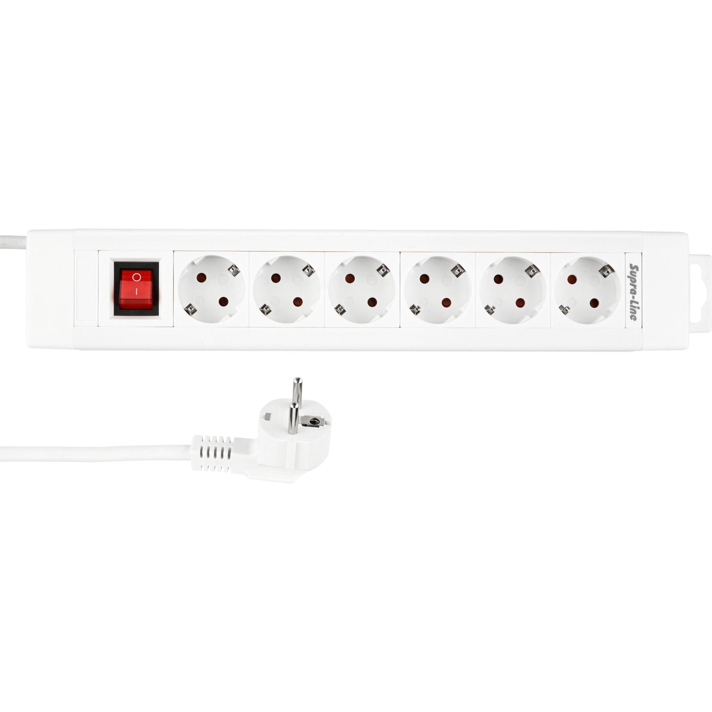REV Outlet Strip 6-fold 2,4m Supraline w. switch white
