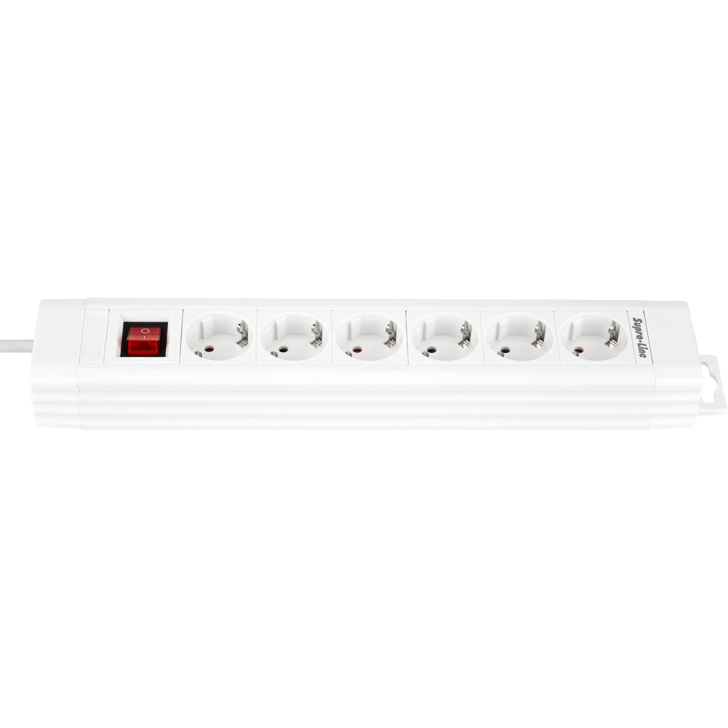 REV Outlet Strip 6-fold 2,4m Supraline w. switch white