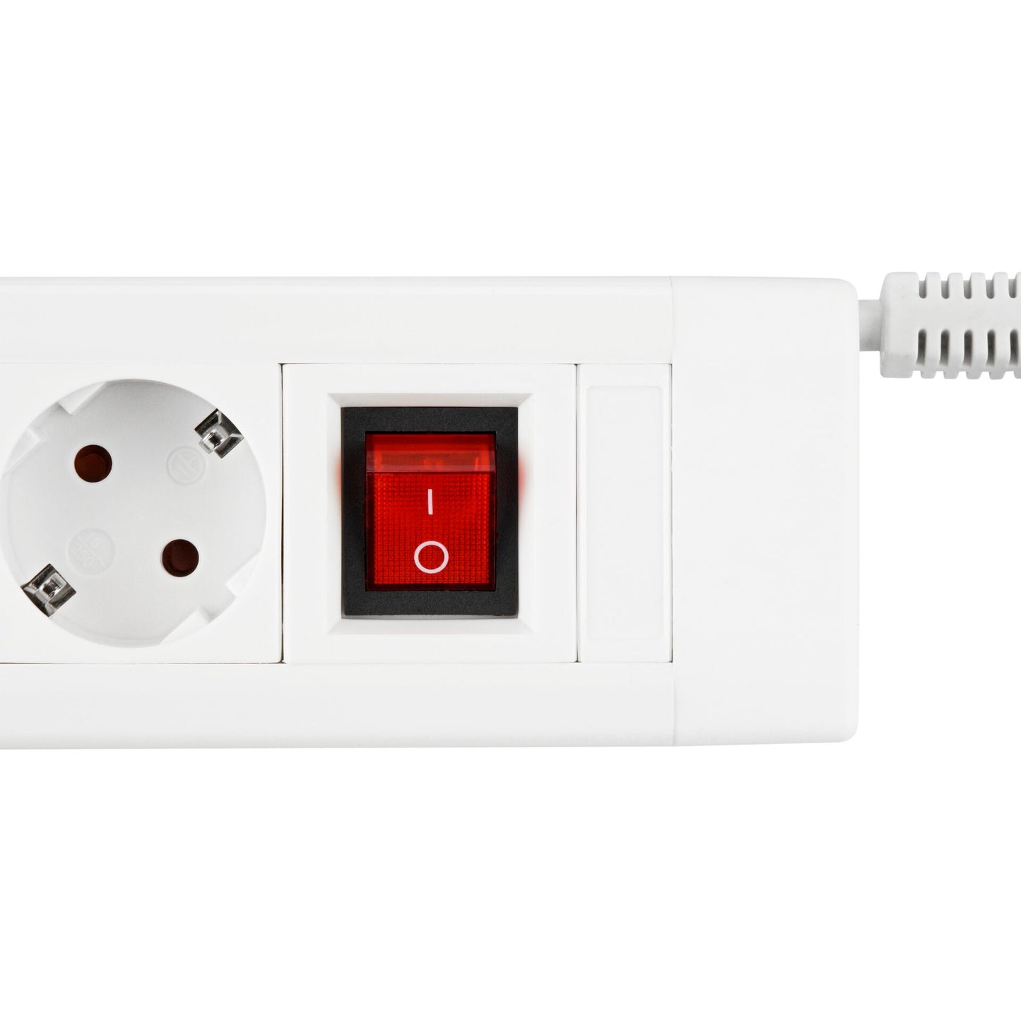 REV Outlet Strip 6-fold 2,4m Supraline w. switch white