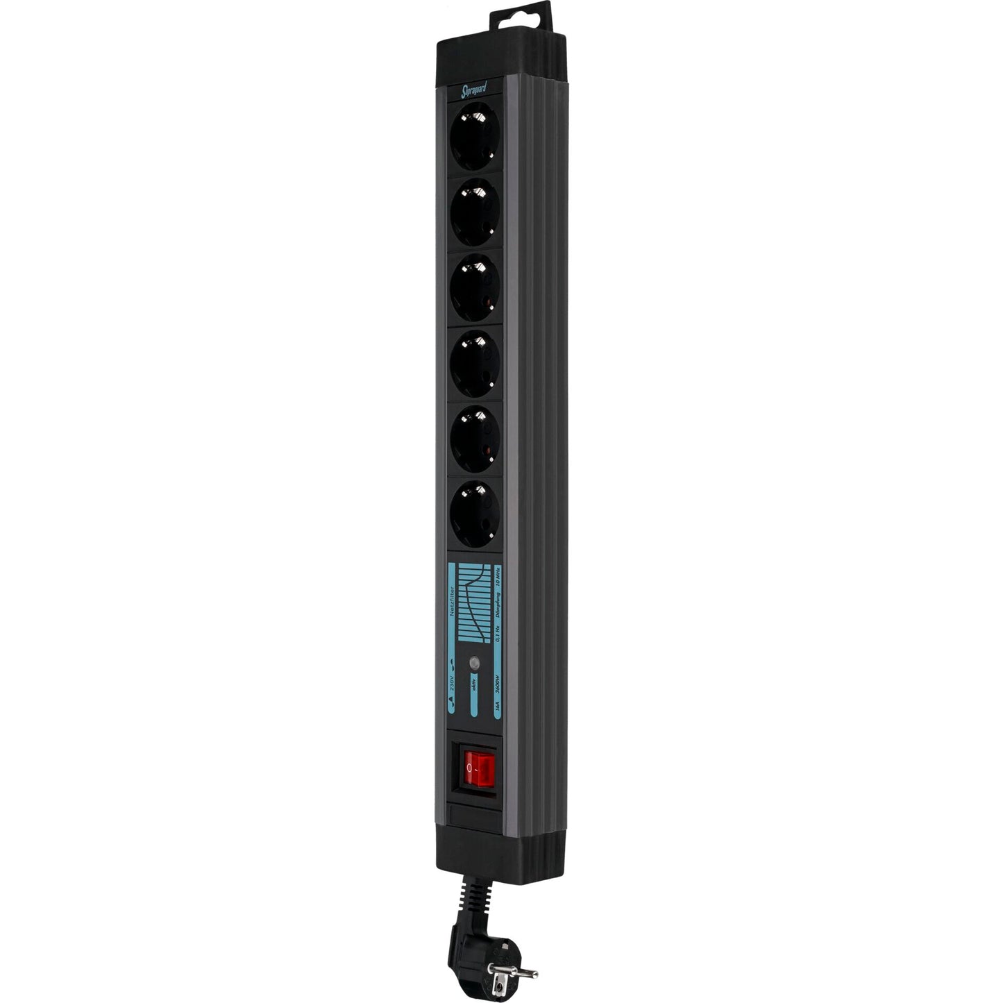 REV outlet Strip 6-fold 3m Supraguard anthracite
