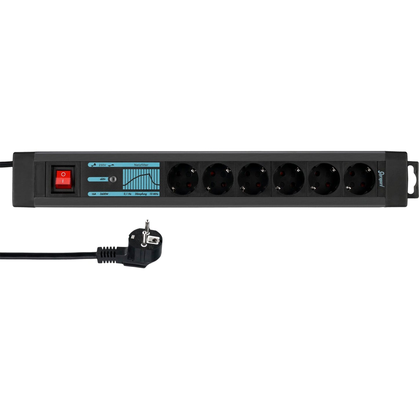 REV outlet Strip 6-fold 3m Supraguard anthracite