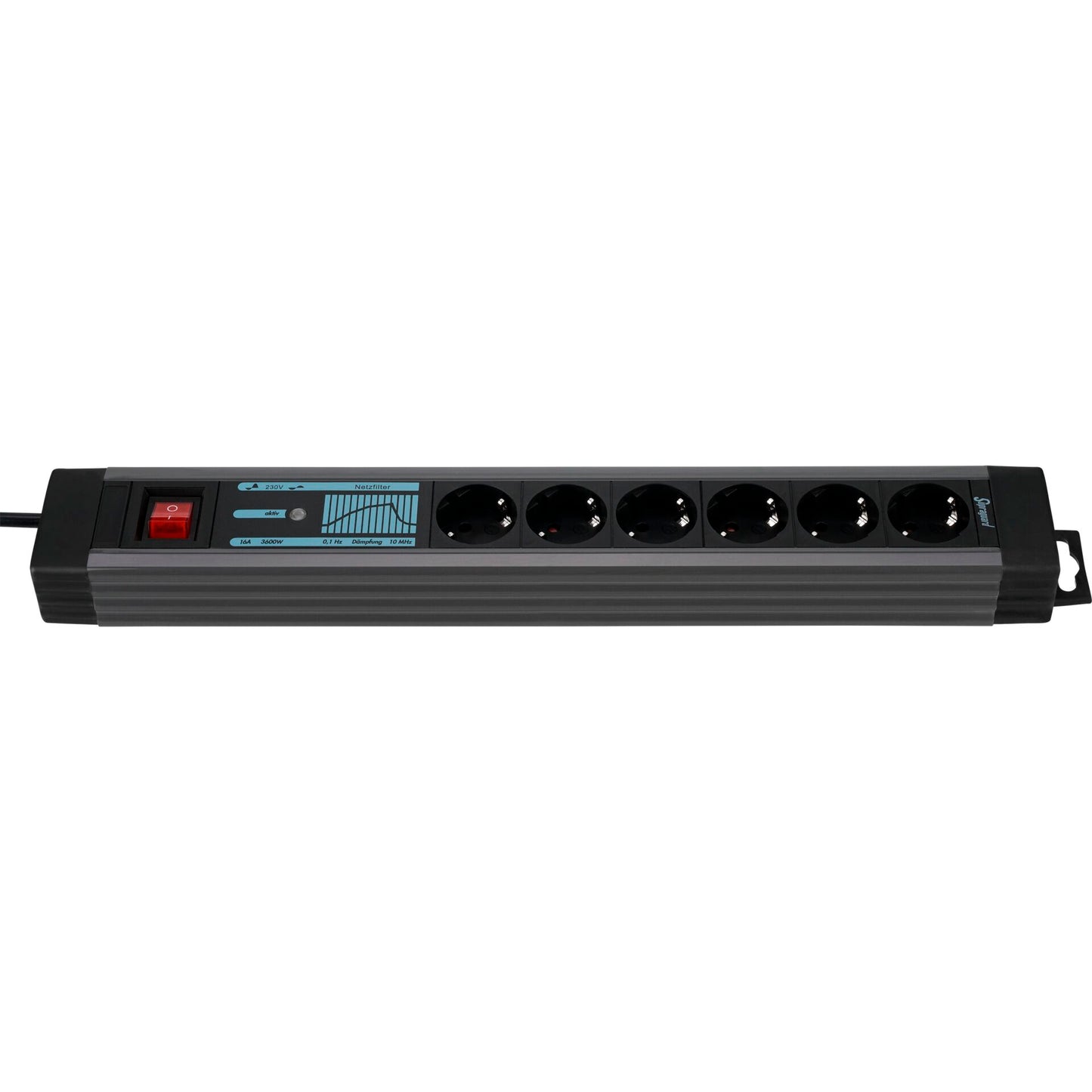 REV outlet Strip 6-fold 3m Supraguard anthracite