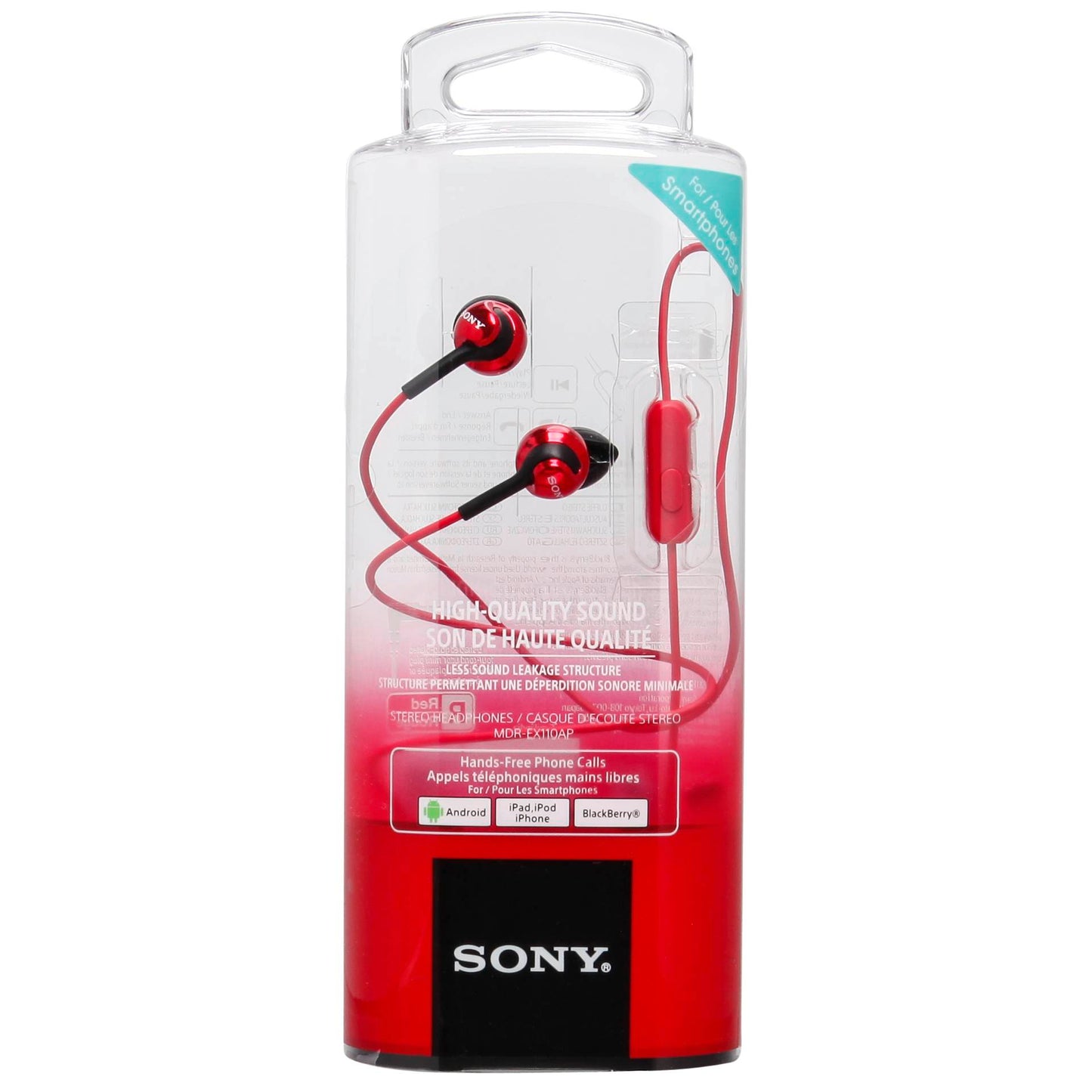 Sony MDR-EX110APR red