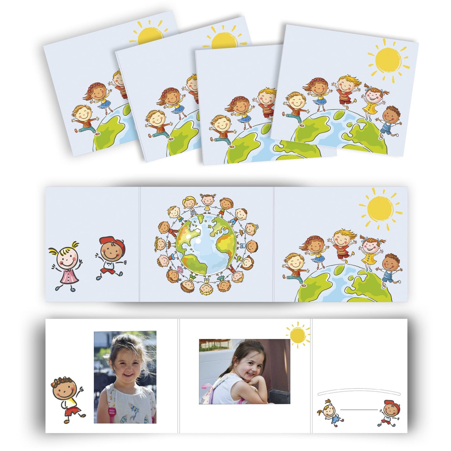 1x10 Daiber Globe 13x18 Kids Portrait folders 13348