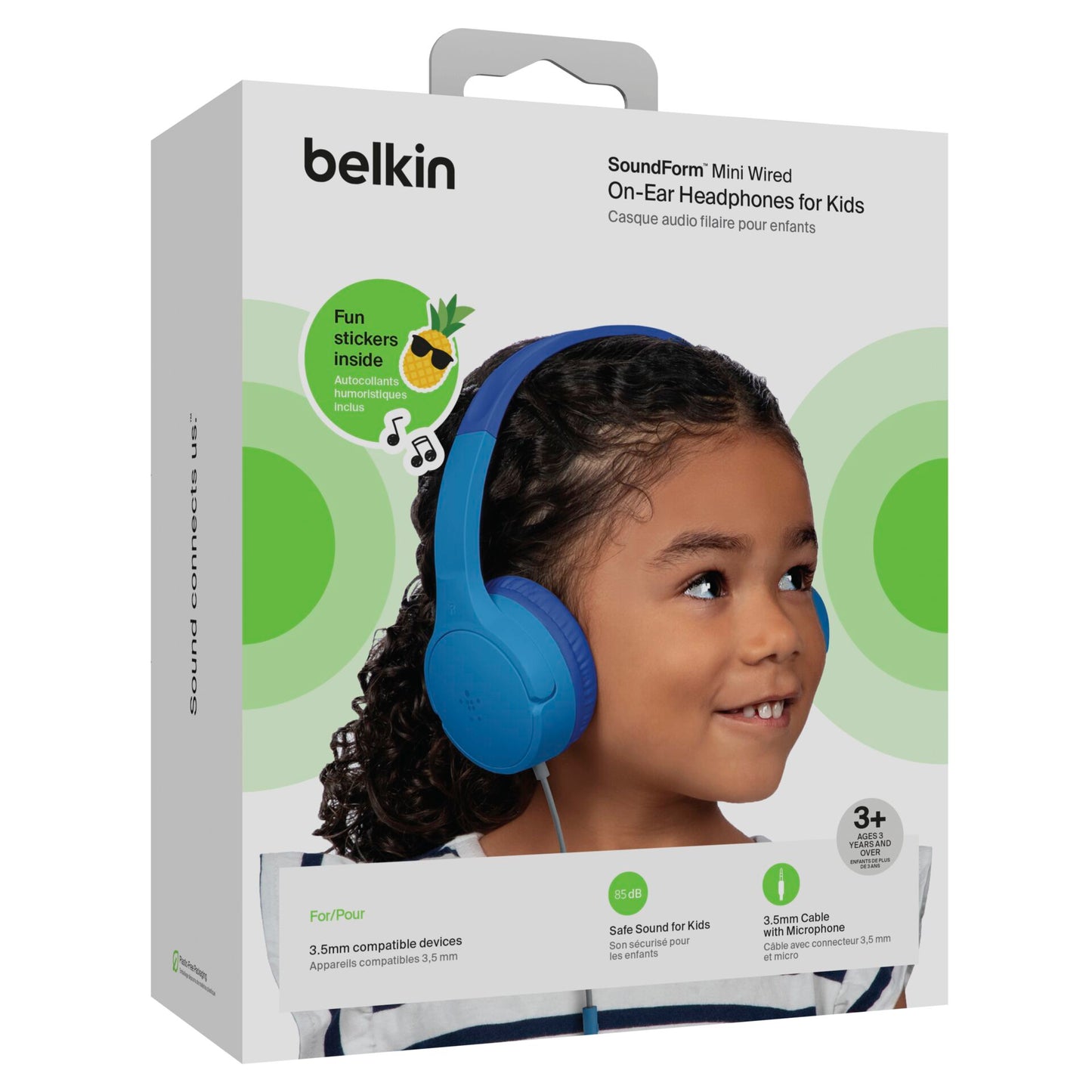 Belkin Soundform Mini On-Ear Kids Headphone blue AUD004btBL