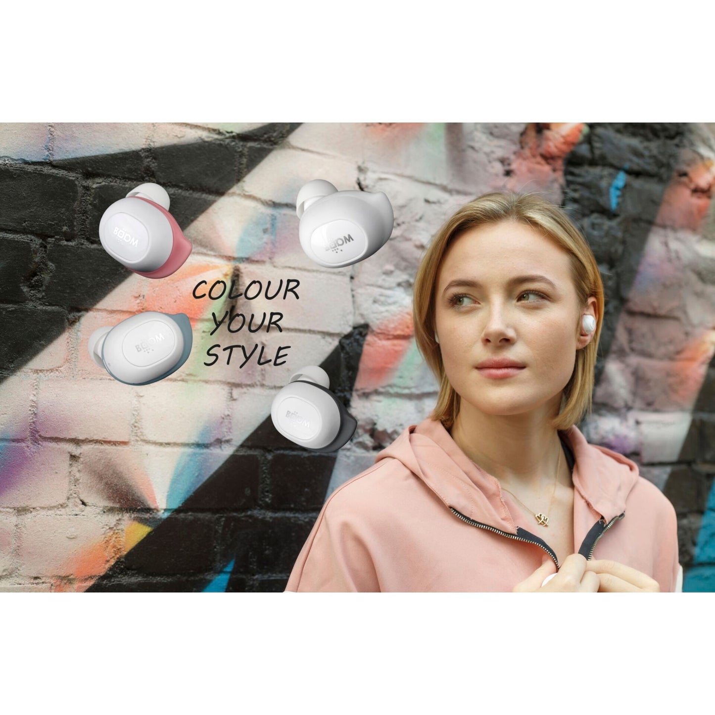 Boompods Boombuds GS White