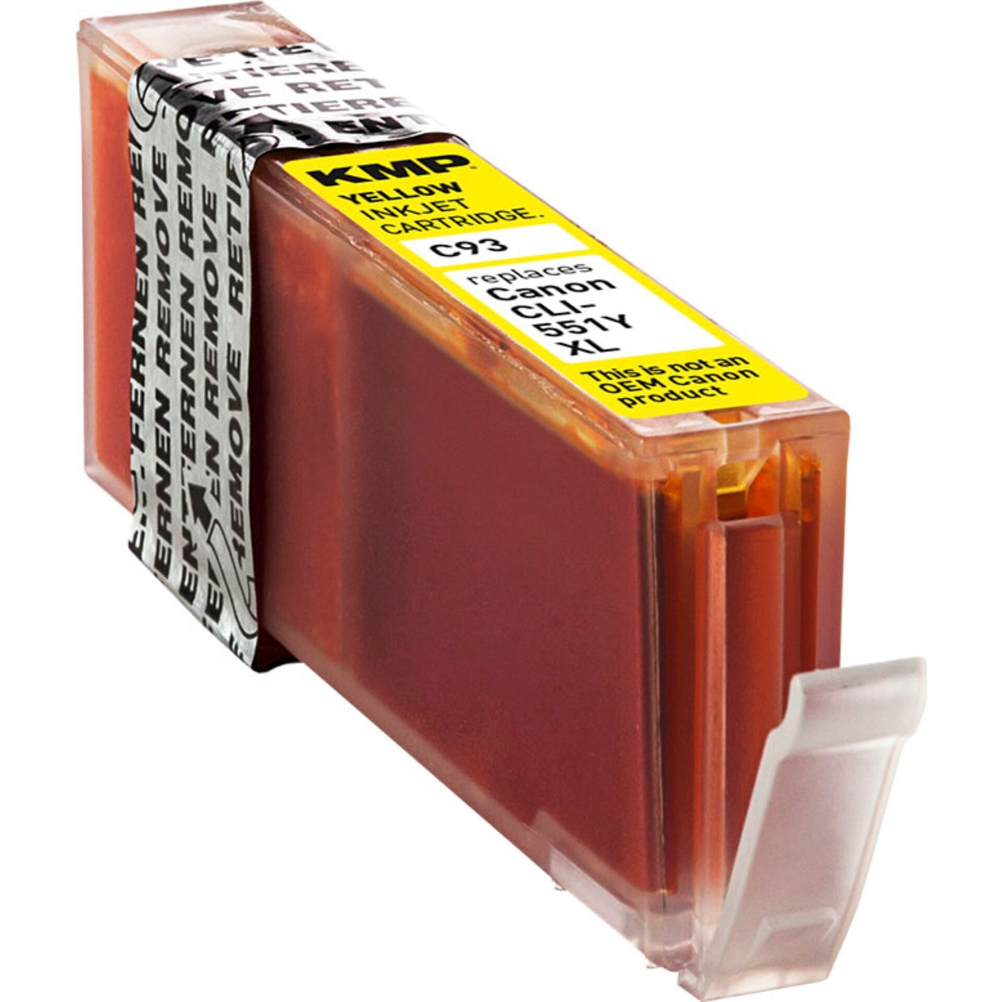 KMP C93 ink cartridge yellow comp. with Canon CLI-551 Y XL