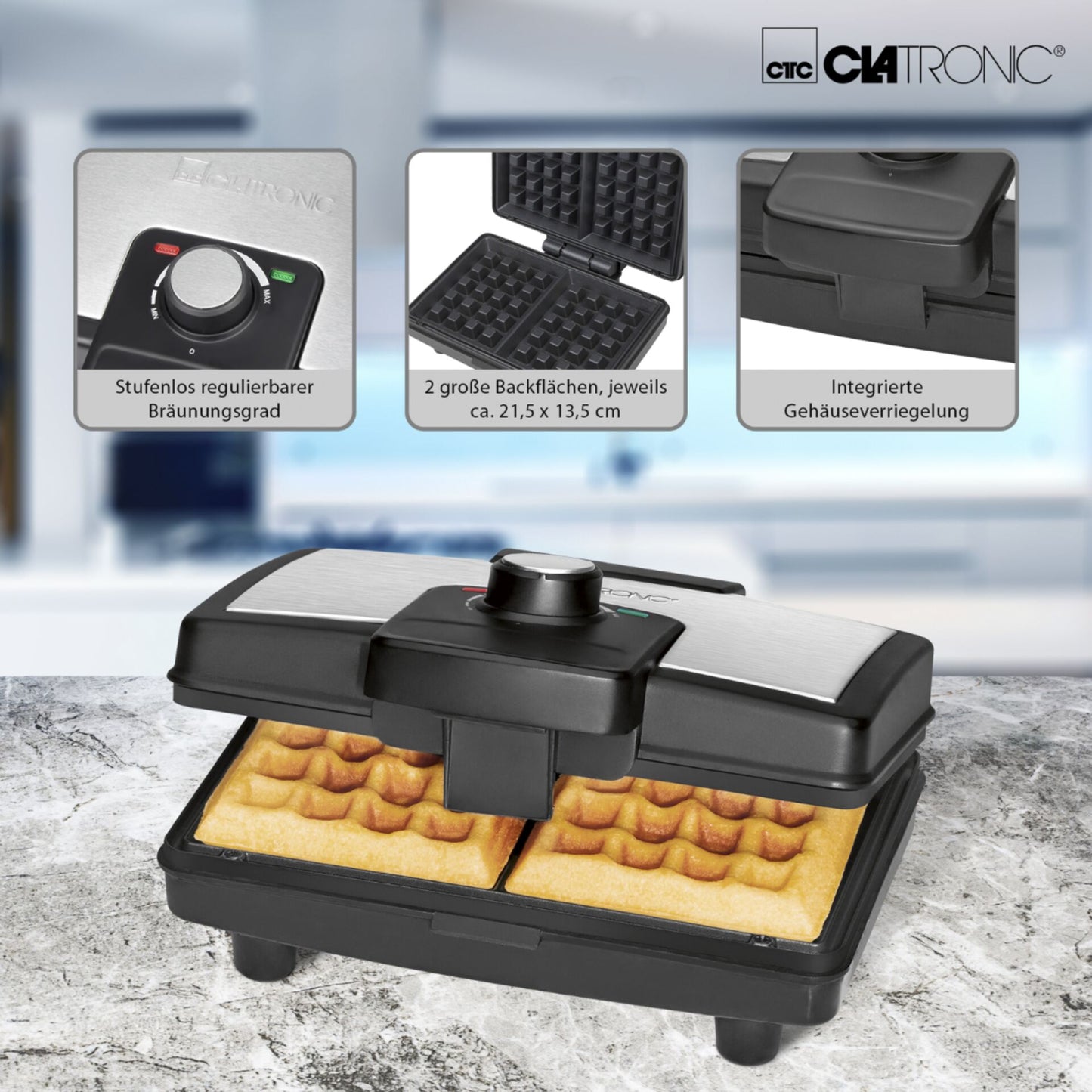 Clatronic WA 3606 ix Waffle Maker