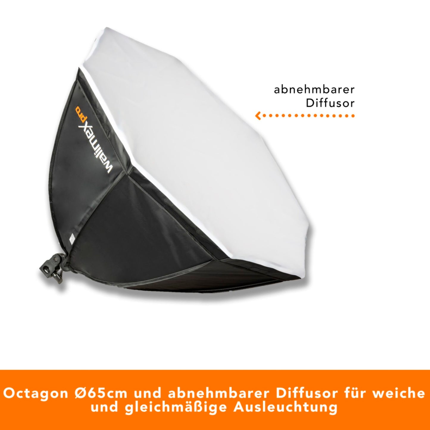 walimex pro LED 60W Octagon Ø65cm Bi color Kit 2