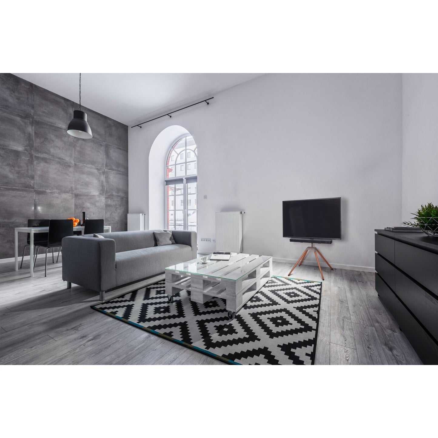 One for All Quadpod TV Stand 70 360 Degree dark WM 7475