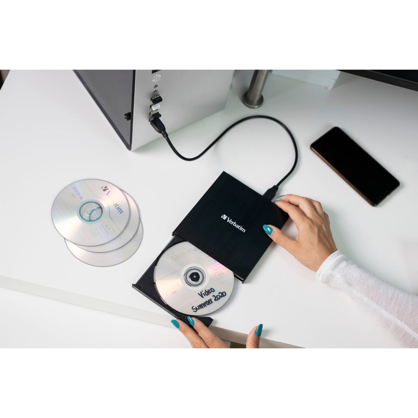 Verbatim Mobile DVD ReWriter USB 2.0 (Light Version) 53504