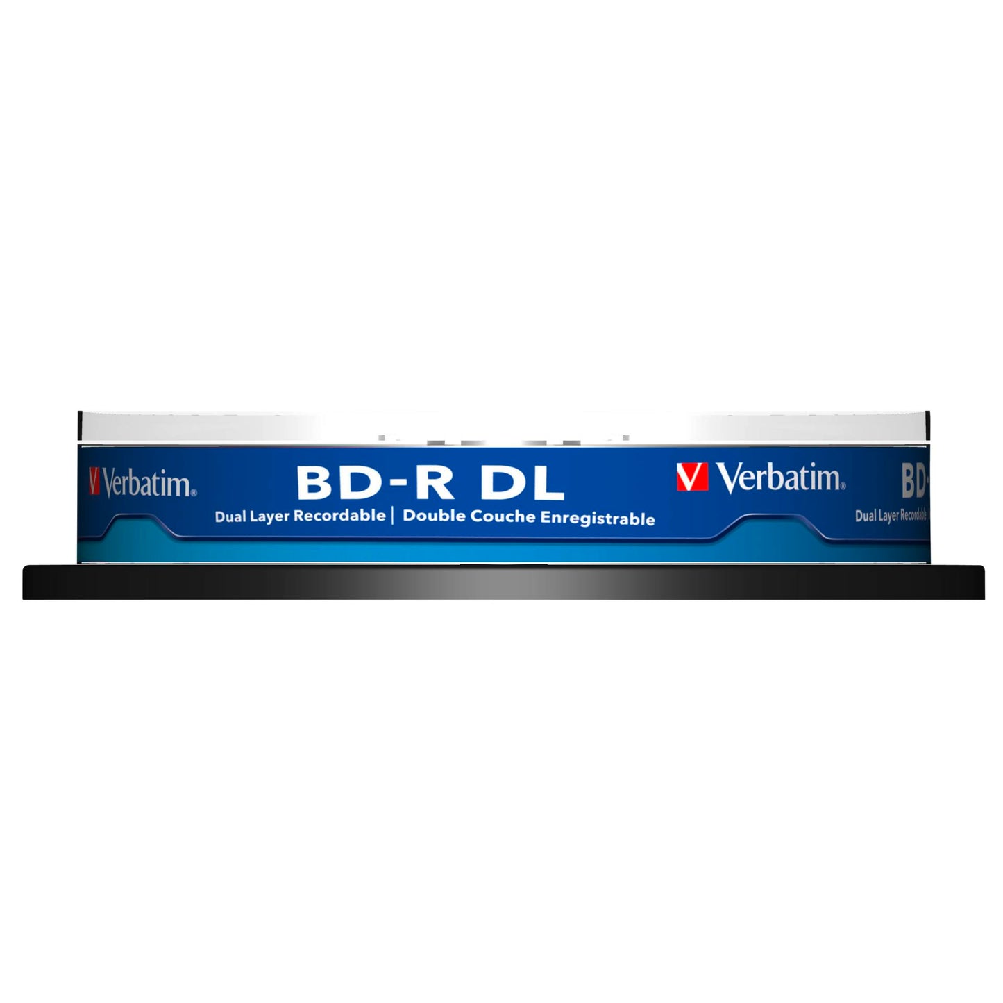 1x10 Verbatim BD-R Blu-Ray 50GB 6x Speed, white blue Cakebox