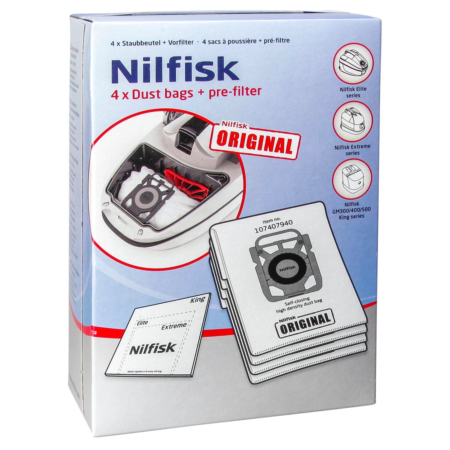 Nilfisk Ultra Dustbag 4+1 for Elite