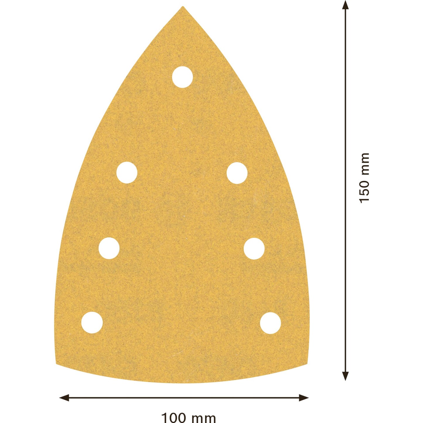 Bosch Sanding Pad C470,100x150 mm,K18,10x